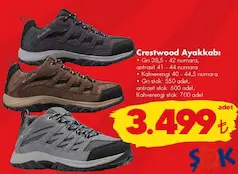 COLUMBİA CRESTWOOD OUTDOOR AYAKKABI